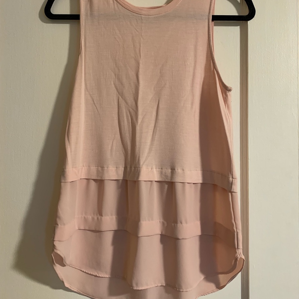 Loft pale pink tank top